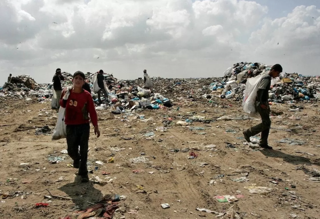 مكبات النفايات ..انبعاثات مسرطنة في غزة